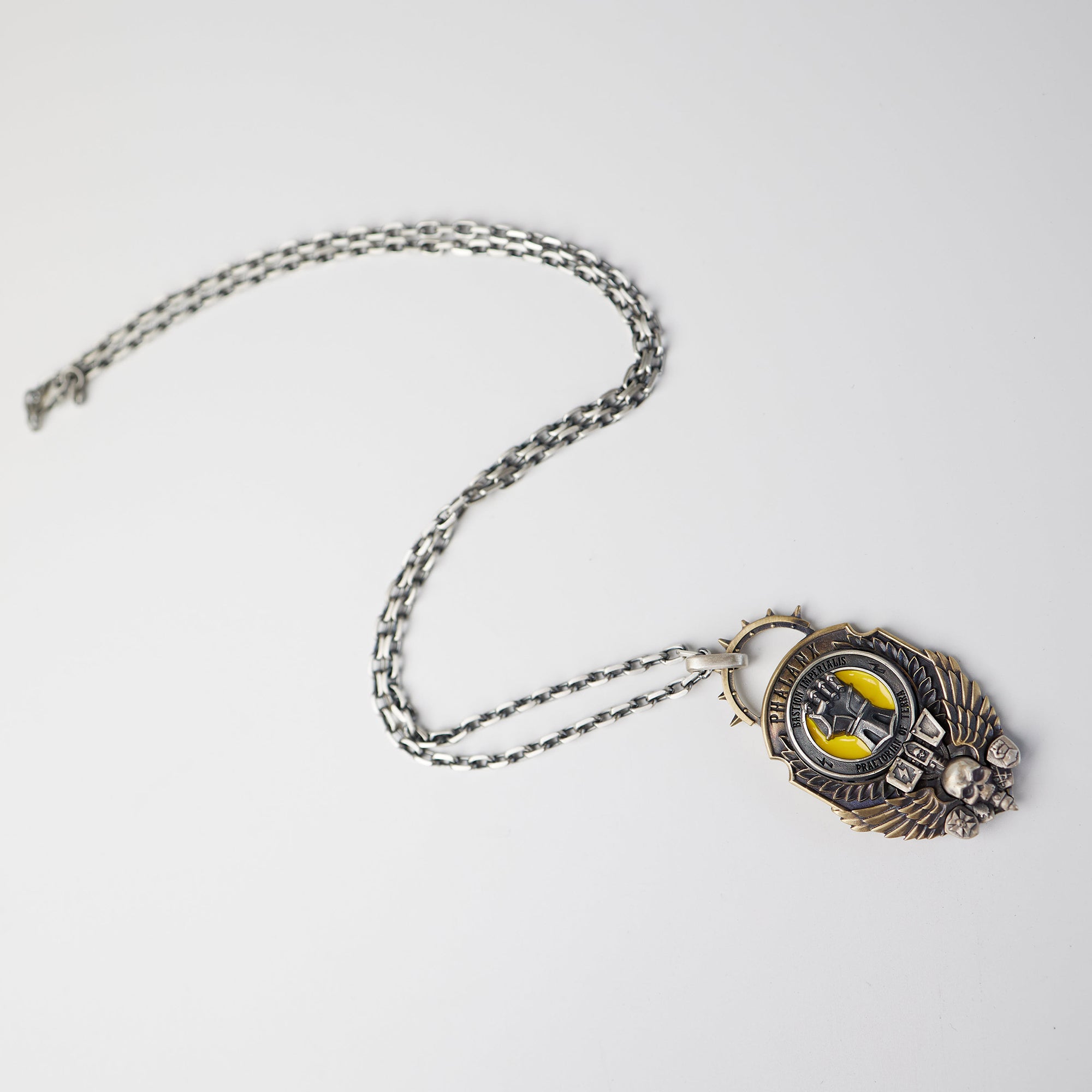 Warhammer 40K Imperial Fists Hammer of Phalanx Pendant Rogal Dorn Necklace Starforged